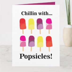 Popsicle Colorful Summer Birthday  Card