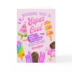 Popsicle Custom Age Girl Super Cool Birthday