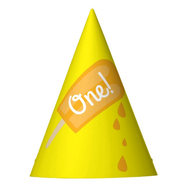 Popsicle Cute Summer 1st Birthday Party Theme Party Hat (Front)