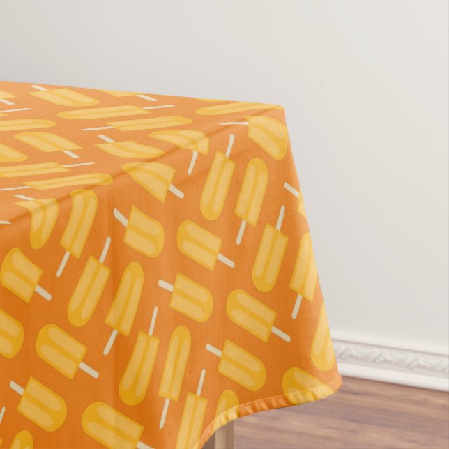 Popsicle Cute Summer Kid's Birthday Party Tablecloth (In Situ)