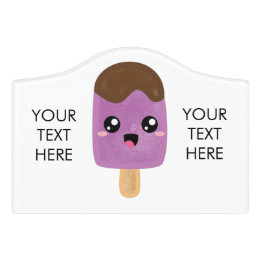 Popsicle door sign