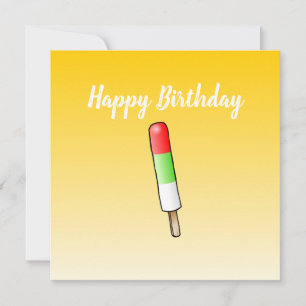 Popsicle  Flat Greeting Birthday Card