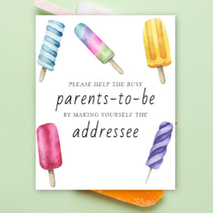 Popsicle - Help the Busy Parents-to-Be Addressee Poster