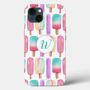 Popsicle Ice Cream Colourful Cute Trendy Monogram Case-Mate iPhone Case
