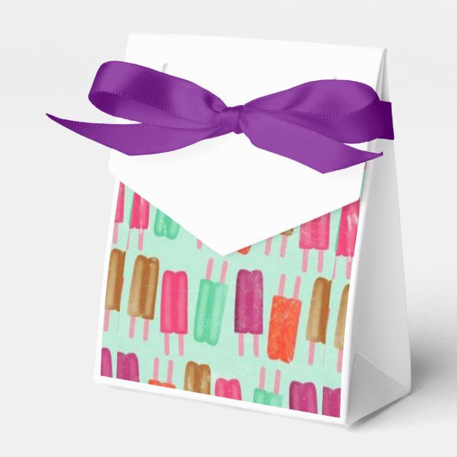 Popsicle Party Favour Box (Front Side)