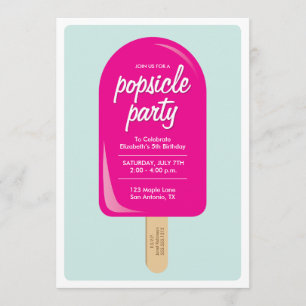 Popsicle Party Invitation
