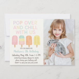 Popsicle Party Kids Birthday Invitation