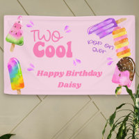 Popsicle Party Two Cool Pink 2nd Birthday Party