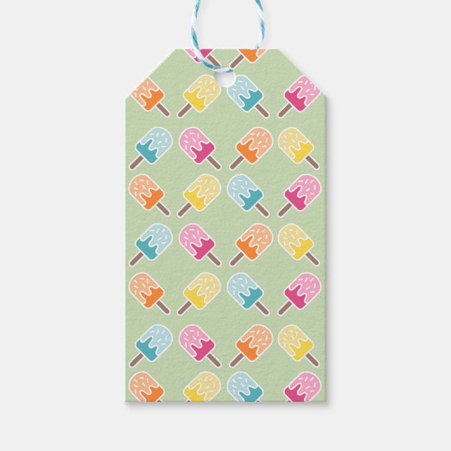 Popsicle pastel gift tags  (Front)