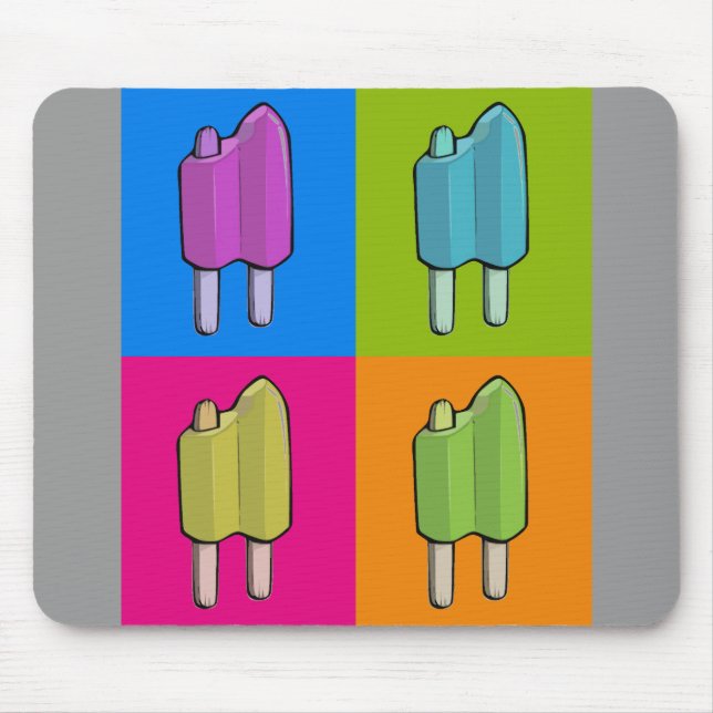 Popsicle Pop Art Mouse Mat (Front)