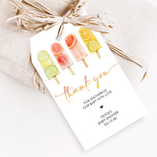 Popsicle Ready to Pop Baby Shower Favour Tags