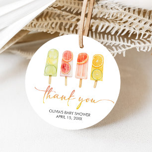 Popsicle Ready to Pop Baby Shower Favour Tags