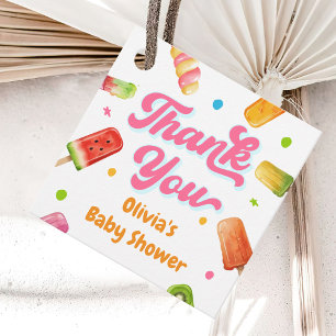 Popsicle Ready to Pop Baby Shower Thank You Favour Tags