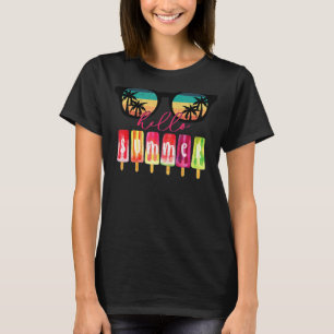 Popsicle Summer Sunshine A Vintage Sunglasses Beac T-Shirt