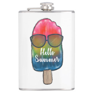 Popsicle Vinyl Wrapped Flask