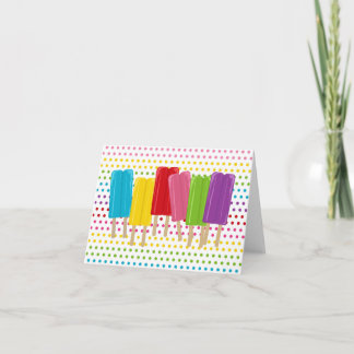Popsicles and Polka Dots Notecards