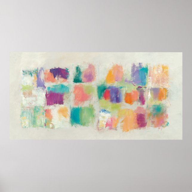 Popsicles Horizontal Stone Abstract Print (Front)