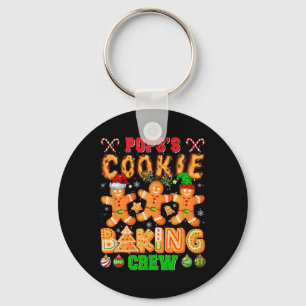 Pops's Xmas Cookie Baking Crew Funny Baker Lover F Key Ring