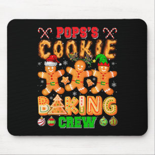 Pops's Xmas Cookie Baking Crew Funny Baker Lover F Mouse Mat