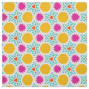 POPSTAR - Fun Modern Colourful Kid Geometric Shape Fabric