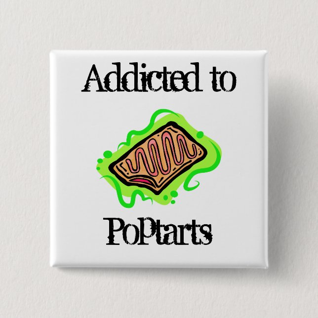 Poptarts 15 Cm Square Badge (Front)