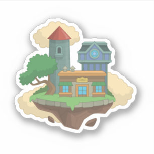 Poptropica Home Island Sticker