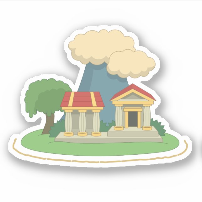 Poptropica Mythology Island Sticker (Front)