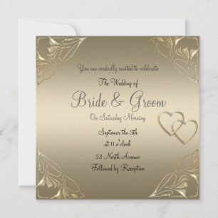 Popular and Elegant Coffee Wedding Invitation