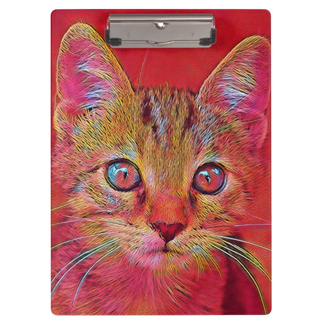 popular Animals -Kittem Clipboard (Front)