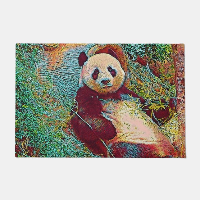popular Animals - Panda 1 Doormat (Front)