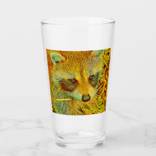 popular Animals - Racoon Glass