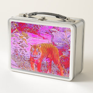 popular Animals - Tiger 1 Metal Lunch Box