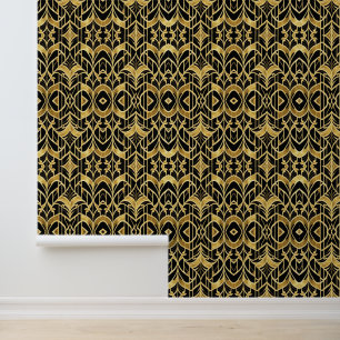 Popular Art Deco Black Gold Collection Wallpaper