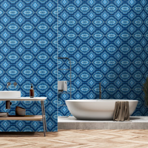 Popular Azure Blue Gold Marble Collection Wallpaper