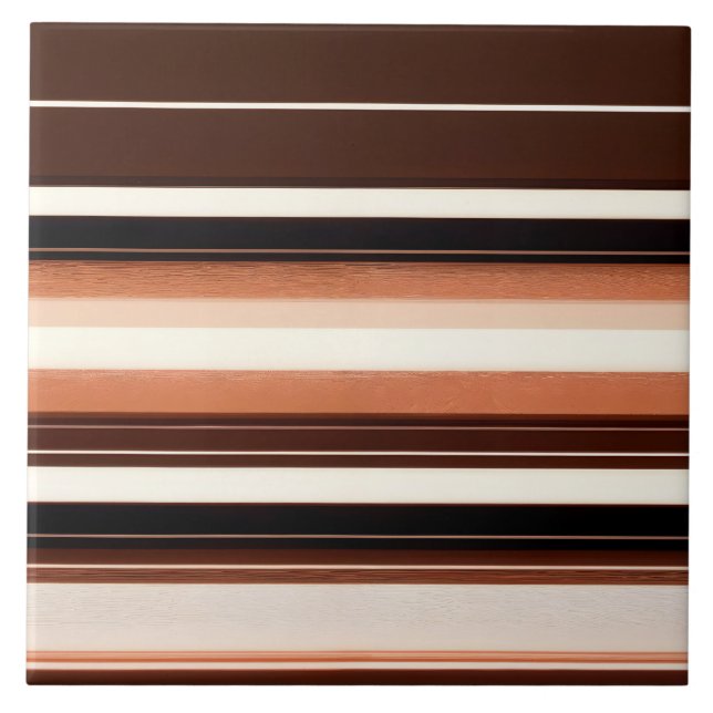 Popular Brown White Linen Texture Collection Tile (Front)