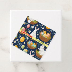 Popular Bunny Happy Easter Collection Favour Tags