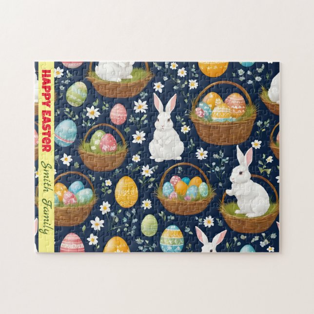 Popular Bunny Happy Easter Collection Jigsaw Puzzle (Horizontal)