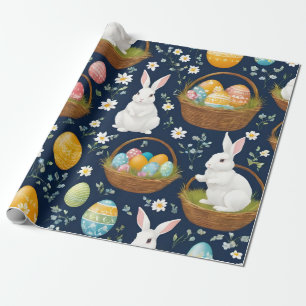 Popular Bunny Happy Easter Collection Wrapping Paper