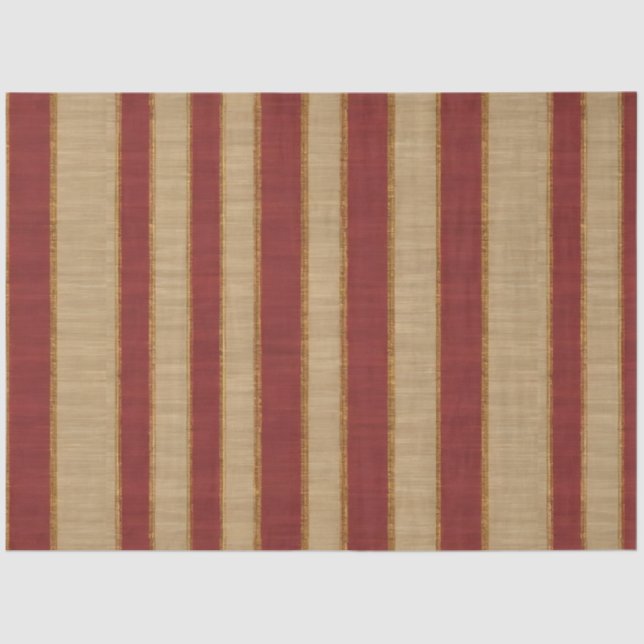 Popular Burgundy Gold Luxury Linen Collection Tissue Paper (Front)