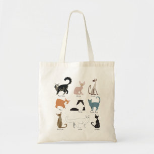 Popular Cat Breeds Tote Bag
