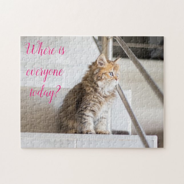 Popular Cat Design Gift Jigsaw Puzzle (Horizontal)