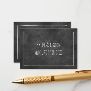Popular charming chalkboard trend wedding enclosure card