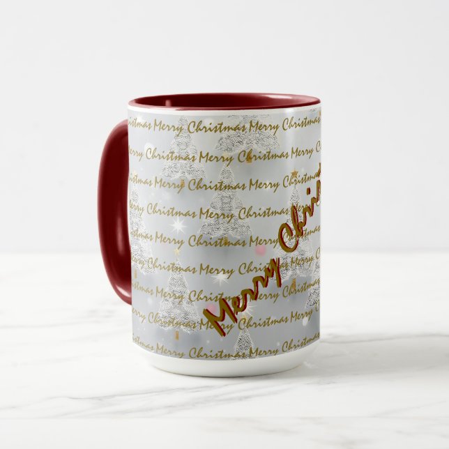 Popular Christmas Luxury Christmas Trees Mug (Front Left)