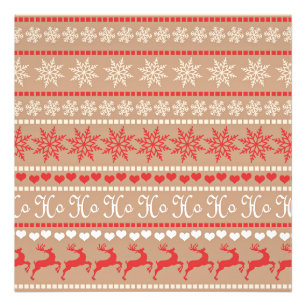 Popular Christmas Pattern Photo Print