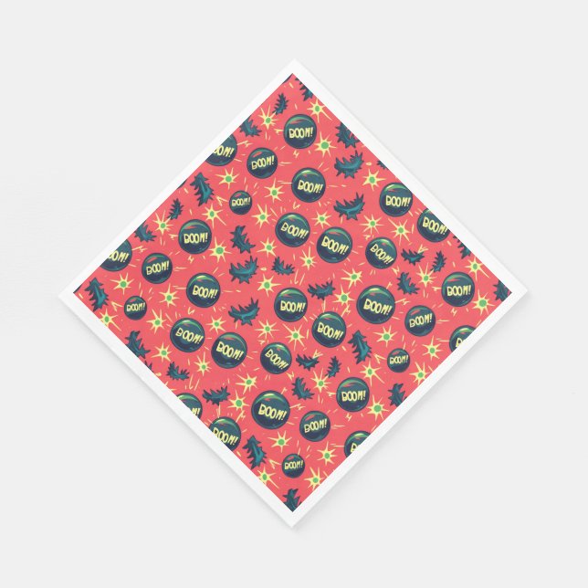 Popular Colourful Comic Style Napkin (Corner)
