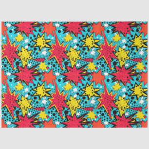Popular Colourful Comic Style Tissue Paper