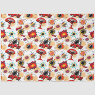 Popular Colourful Comic Style Tissue Paper