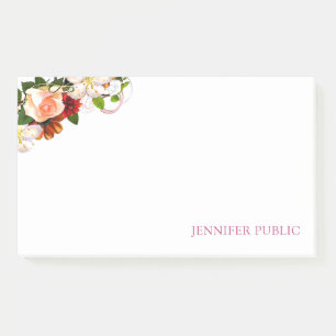 Popular Colourful Watercolor Modern Floral Templat Post-it Notes