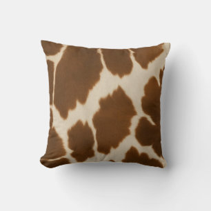 Popular Cow Faux Leather Elegant Collection Cushion