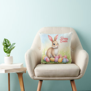 Popular Cute Easter Bunny And Eggs Collection Cushion